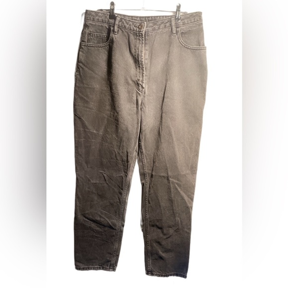 COLLUSION x006 Plus mom Relaxed Fit Trendy Day 2 Nite jeans in washed black 30 - Picture 2 of 4